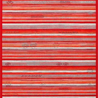 Narma Liiva kaksipuolinen puuvillamatto punainen 160x230 cm