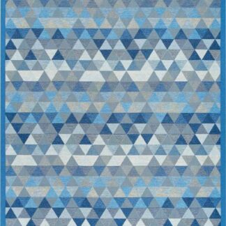 Narma Luke kaksipuolinen puuvillamatto sininen  200x300 cm