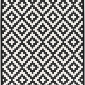 Narma Viki kaksipuolinen puuvillamatto musta 140x200 cm