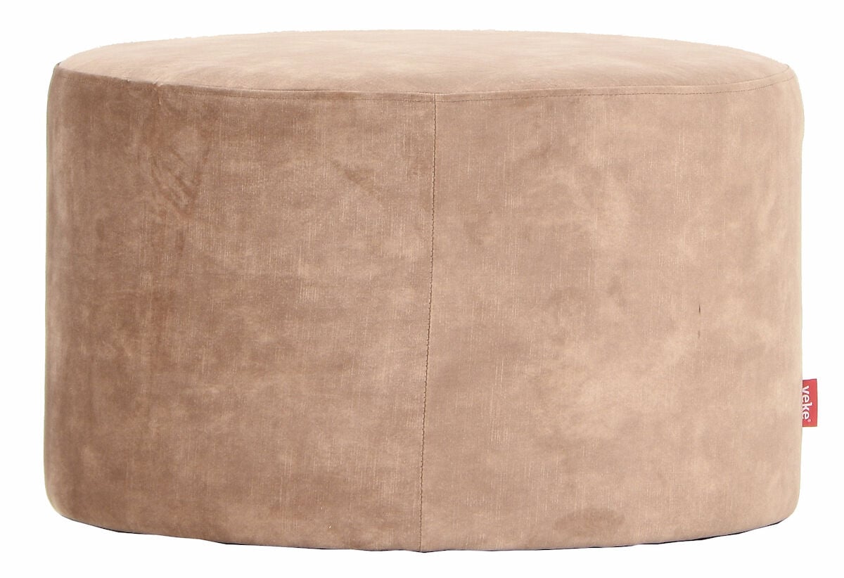 Helmi pyöreä samettirahi Ø60 cm tummanbeige Torre 4 kangas