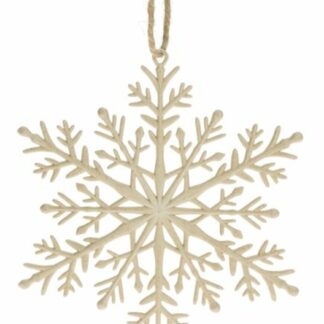 Weiste Eko kuusenkoriste lumikide Ø11 cm vanilja