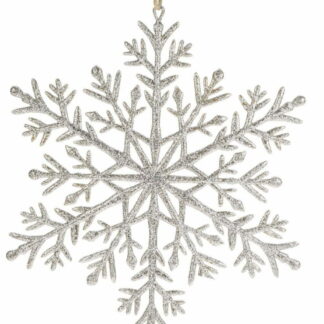 Weiste Eko kuusenkoriste lumikide Ø21 cm hopea