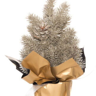 Winteria pieni joulukuusi ruukussa 33 cm kulta