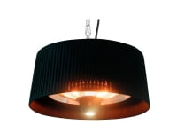 HORTUS Terassilämmitin, jossa on näyttö 800/1000/1800 W, HA, Ø60 cm, musta (211-318)
