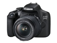 Canon EOS 2000D - Digikamera - SLR - 24,1 MP - APS-C - 1080p / 30 fps - 3x optinen zoom EF-S 18-55 mm IS II objektiv - Wi-Fi, NFC