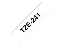 Brother TZe241, Musta valkoisella, TZe, 1,8 cm, 8 m, 1 kpl, Kupla
