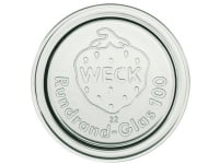 Låg Weck Ø10,8 cm til Patentglas. Glas,1 stk