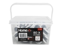 Home&gt it® glidesøm med filt Ø24 mm 80 stk grå