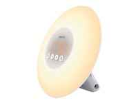 Philips Wake-up Light -valo ja merkkiääni herättävät hellävaraisesti, Herätysvalo, 200 lx, LED, 7,5 W, Keltainen, 30 min