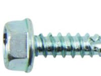 NKT tuuletusruuvi 4,2x13mm - kuusikulmainen pää laipalla, Vent+ BS, elz., itsekierteittyvä kierre -200kpl