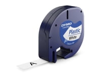 DYMO LT Muovi, Musta valkoisella, Polyesteri, Belgia, DYMO, LetraTag 100T, LetraTag 100H, 1,2 cm