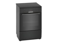 Bosch Serie 4 HLN39A060U, Vapaasti seisova liesi, Musta, Rotaatio, Musta, LED, Alapuolella
