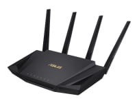 ASUS RT-AX58U - Trådløs-reititin - 4-porttinen kytkin - GigE - 802.11a/b/g/n/ac/ax - Dual Band
