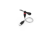RealPower 335263, Musta, Harmaa, Punainen, 1 tuuletin(ta), Käsituuletin, 1 kpl, 1,5 W, 5 V