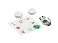 2 buttons (2 pcs) and one metal clip accessory