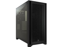 Corsair 4000D Airflow, Midi Tower, PC, Musta, ATX, EATX, mikro ATX, Mini-ITX, Muovi, Terästä, Karkaistu lasi, 17 cm
