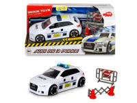 SOS poliisiauto Audi RS3 w/barrier ja lisävarusteet 1:32
