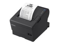 Epson TM-T88VII (112): USB, Ethernet, Serial, PS, Black, Thermal, Maksupäätetulostin, 180 x 180 DPI, 500 mm/s, 1,41 x 3,39 mm, Teksti, Kuva, Viivakoodi, 2D-viivakoodi
