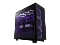 NZXT H7 Flow - Keskitorni - ATX - Karkaistu lasi - Ingen strømforsyning - Matt sort - USB/Lyd