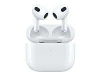 Apple AirPods - 3. sukupolvi - aidot langattomat kuulokkeet mikrofonilla. - korvapää - Bluetooth - valkoinen | Lightning latauskotelo