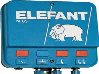 ELEPHANT Sähköaita M65, 230Vtop-jännite 9500V, Impulssin energia 6,5 joulea latausenergia 8 joulea
