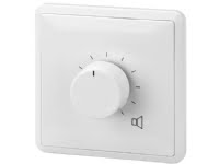 Monacor ATT-336PEU, Käännettävä äänenvoimakkuuden säätö, Seinään asennettava, Valkoinen, 50 - 18000 Hz, 36 W, 80 mm
