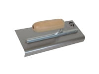 C.K Concrete Edging Trowel Carbon Steel Wood Grip 280x115mm C.K. T5274