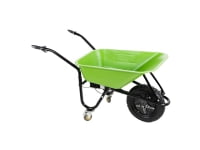 Vetoketju ZI-EWB500LI, Sähköinen puutarhakärry, 3 pyörää, Musta, Vihreä, 75 L, 150 kg, 27 kg, I