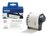 Brother DK-22205, Musta valkoisella, Merkintänauha, DK, Valkoinen, Suoralämpö, Kiina