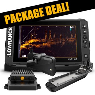 Lowrance Elite FS 9 + Active Target 2 livepaketti 2-in-1 viistoanturilla