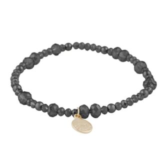Snö Of Sweden Harper Big Elastic Bracelet Onesize – Gold/Black
