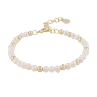 Snö Of Sweden Julie Small Bracelet – Gold/White