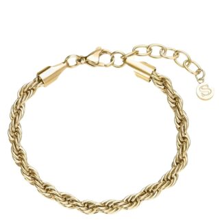 Sistie2ND Rope Bracelet Gold Plated 17 cm