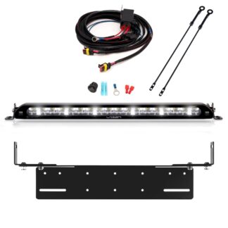 Lisävalo Lazer Linear 18 Elite Parkkivalolla - Suora / 53 cm / 126W / Ref. 45, 1 kpl - Täydellinen setti uppoasennustelineellä