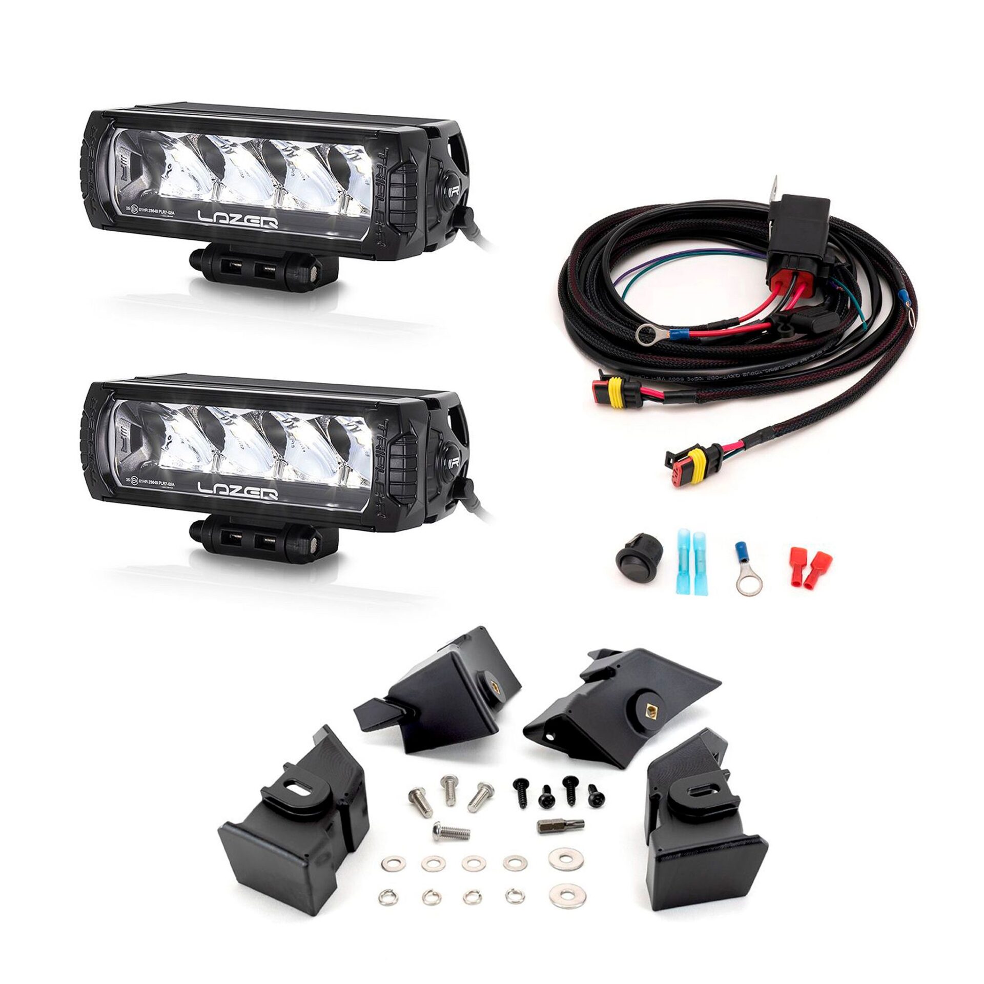 Lisävalosetti Volkswagen Transporter T6 (Startline) 2016-2020, 2 x Lazer Triple-R 750, Triple-R 750 GEN2 (Parkkivalo)