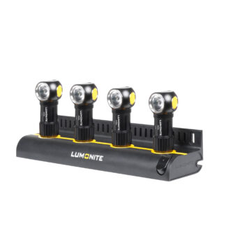 Laturi LUMONITE 4-Slot Charging Station V2, Telakka + 4 x Lumonite Pixel