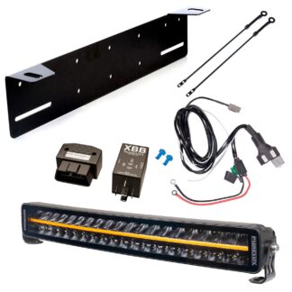 Lisävalo Purelux Black Boost C560 Gen3 - Kaareva / 56 cm / 200W / Ref. 50, 1 kpl - Täydellinen setti kilpitelineellä + XBB OBD Dongle&PowerUnit -kytkentärele