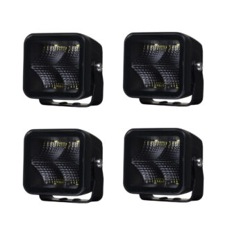 Työvalo Purelux Black Square 40 Flood, 40W / Leveä, 4 kpl