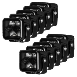 Työvalo Purelux Terrain Black Square Spot, 20W, Kapea, 10 kpl