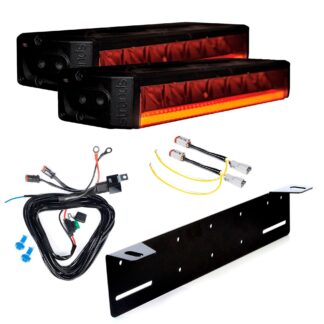 Lisävalo Strands Firefly 10 - Suora / 28 cm / 75W / Ref. 25, 2 kpl - Täydellinen setti (Alakiinnitys)