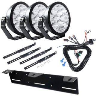 Lisävalo Strands YUKON 7 2.0 - Pyöreä / 18 cm / 84W / Ref. 40, 3 kpl - Täydellinen setti