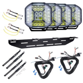 Lisävalo Strands Siberia X 9 - Pyöreä / 23 cm / 164W / Ref. 20, 4 kpl - Täydellinen setti