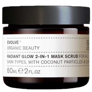 Outlet Evolve Organic Beauty Radiant Glow 2-in-1 Mask Scrub Kasvonaamio 60ml