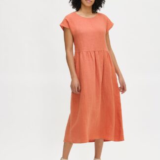 Nanso SAARI pellavamekko - oranssi