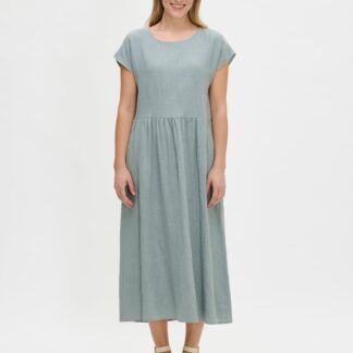 Nanso SAARI pellavamekko - siniharmaa