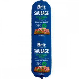 Brit Premium makkara kalkkuna & herne 800g