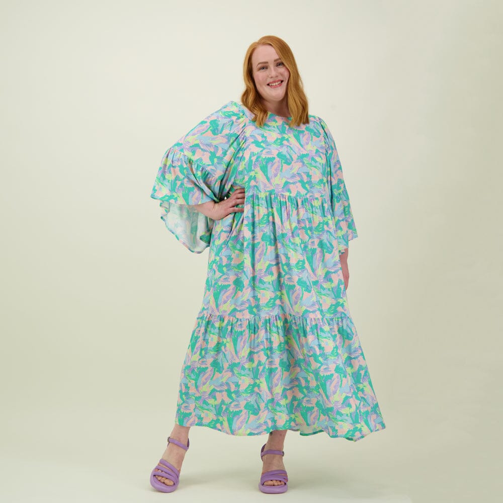 Bell Sleeve Midi Dress -Mekko | Dream - XXL