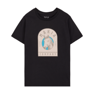 Makia Horse T-Shirt - Lapset - Musta