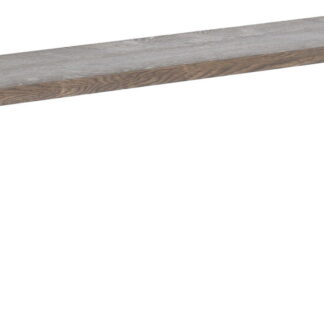 Pujo penkki 35x176 cm savunharmaa lakattu tammi A-laatu/musta pulverimaala