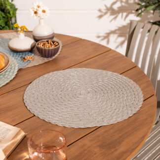 4Living Letti tabletti Ø38 cm vaaleanharmaa